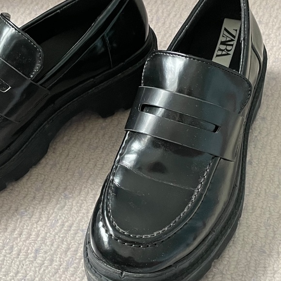 Zara Platform Chunky Loafers - Picture 3 of 5